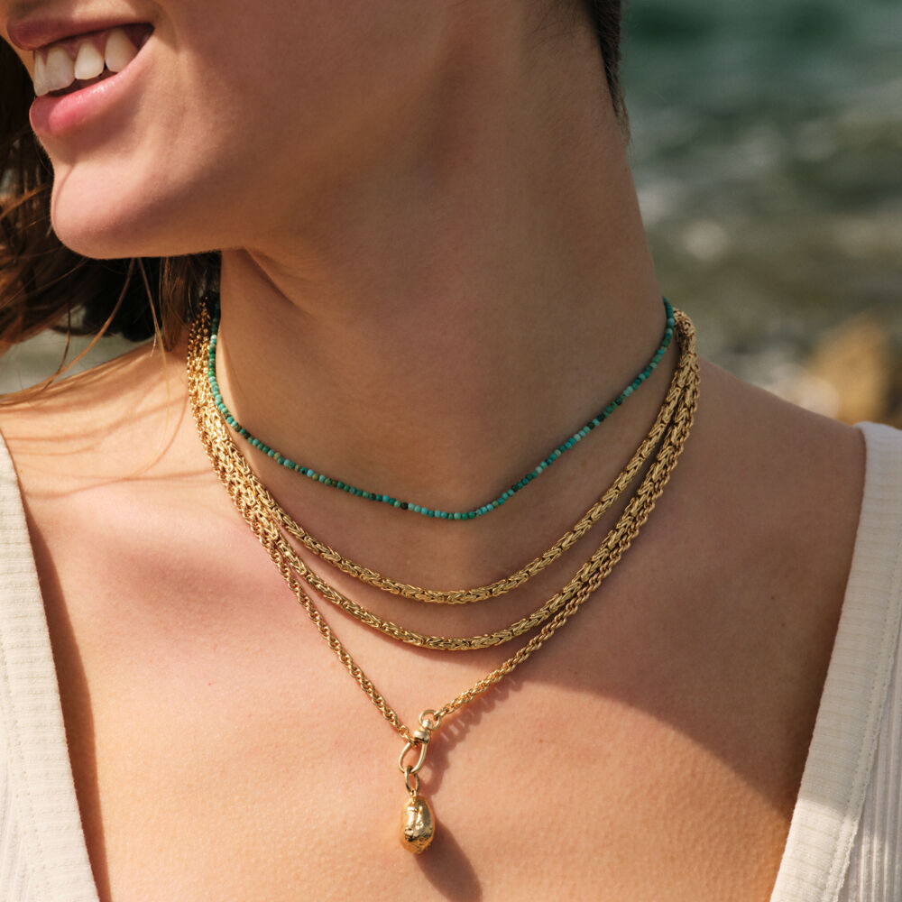 Collier ras du cou PIERRES NATURELLES - Turquoise - Colliers fantaisie  | Agatha