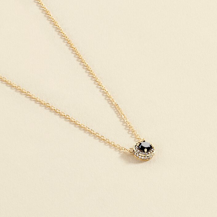 Collier ras du cou IMPERIAL - Noir / Doré - Colliers  | Agatha