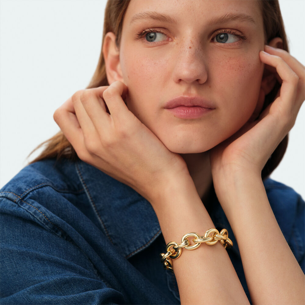 Bracelet souple XOXO - Dor&eacute; - Bracelets fantaisie  | Agatha