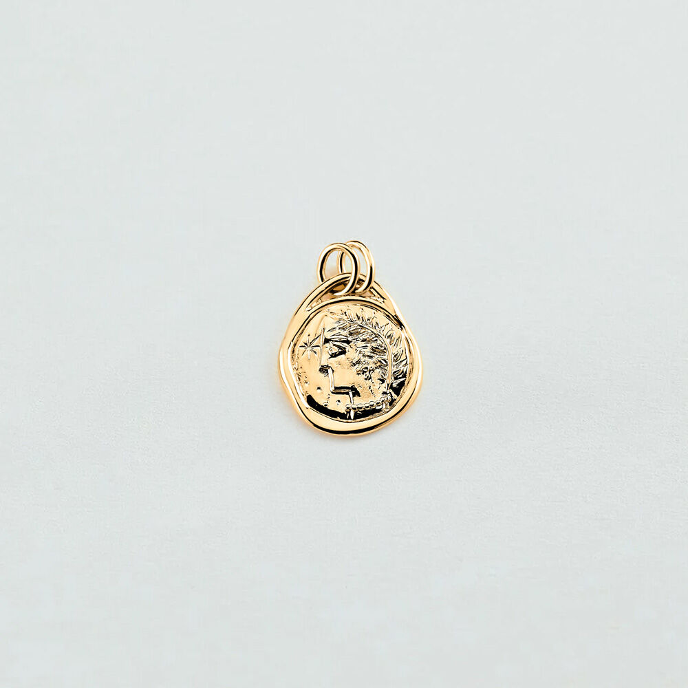 Pendentif VIERGE ZODIAQUE - Doré - Bijoux sans pierre  | Agatha