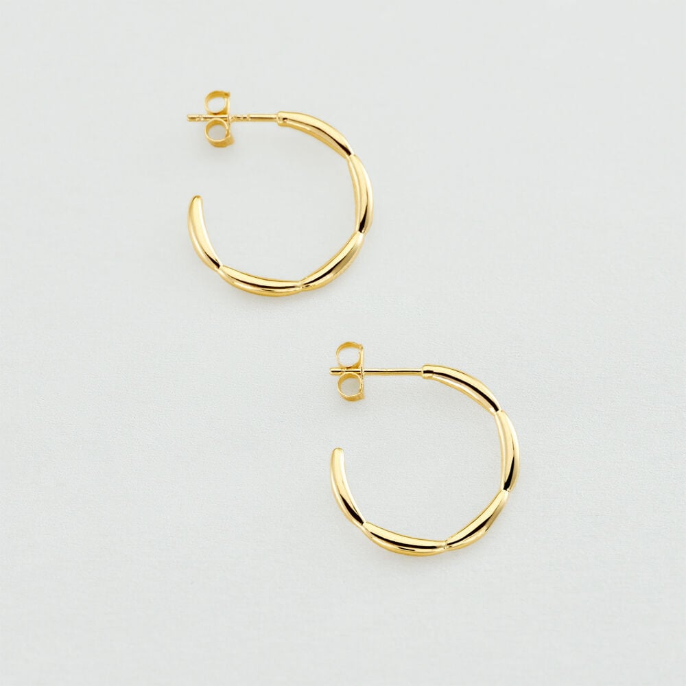 Cr&eacute;oles RADIEUX - Dor&eacute; - Boucles d'oreilles fantaisies  | Agatha