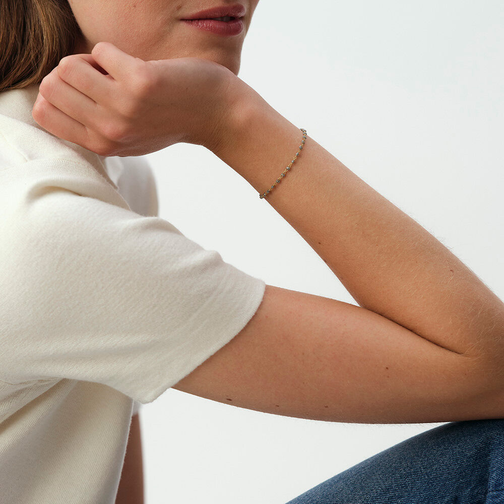 Bracelet souple SMARTY - Argent&eacute; / Dor&eacute; - Bracelets  | Agatha