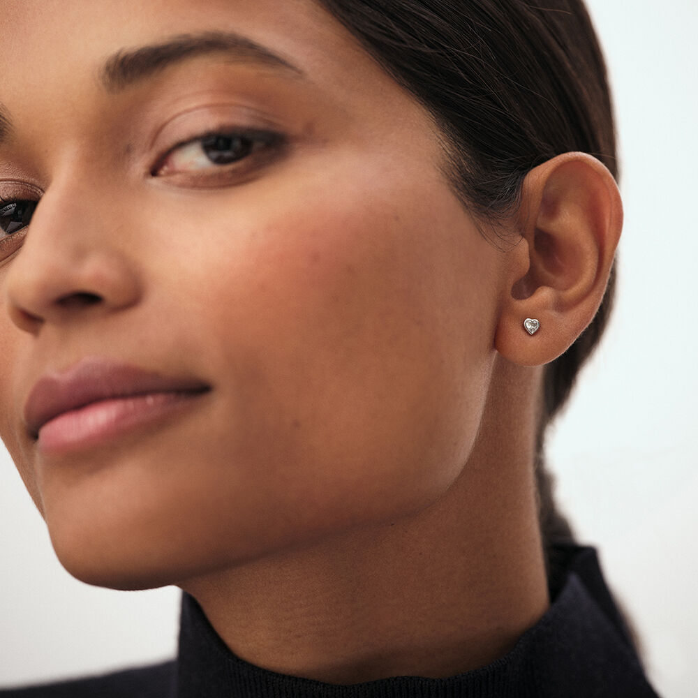 Piercing puce MIX& MATCH - Cristal / Argent&eacute; - Argent v&eacute;ritable  | Agatha