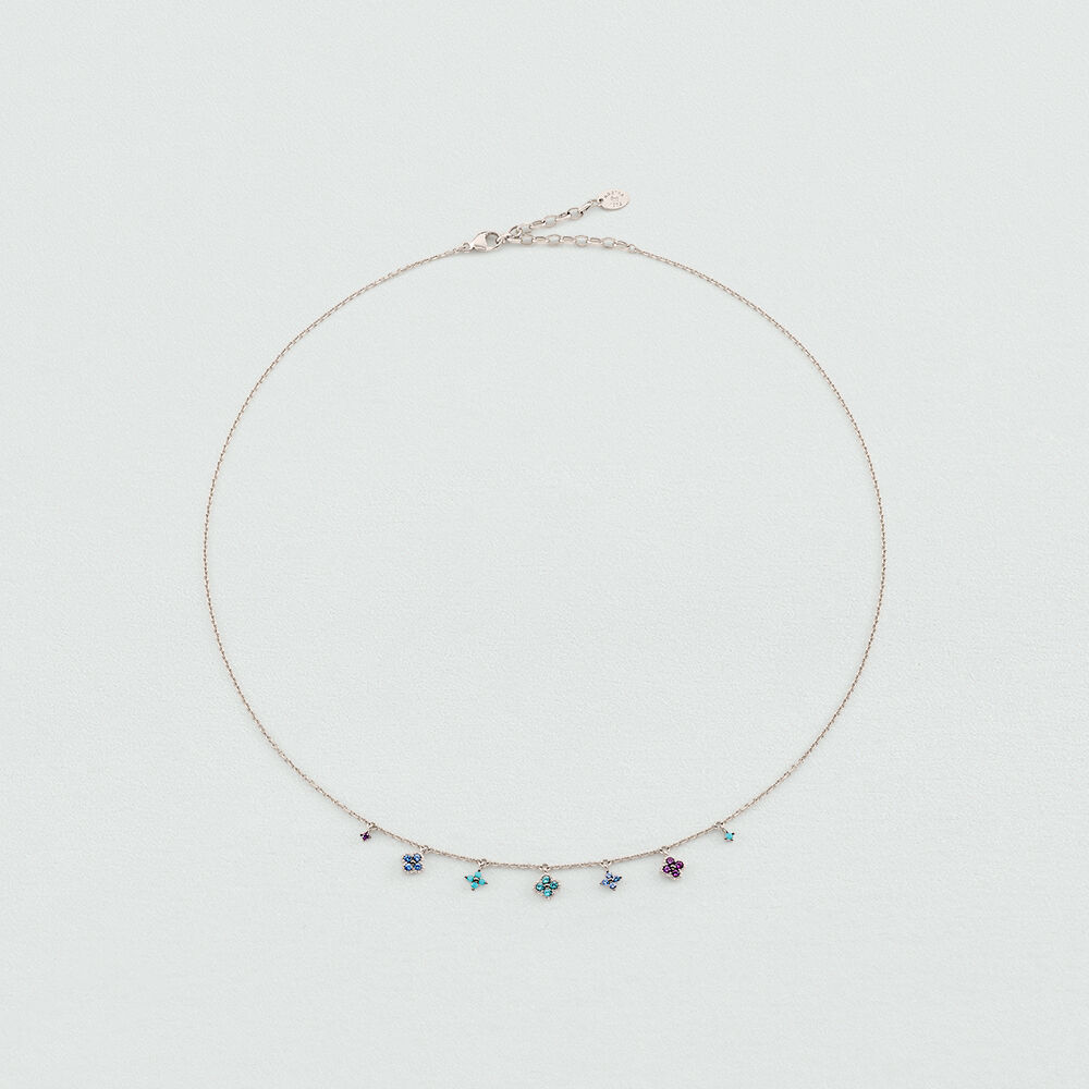 Collier ras du cou BELOVED - Multicolore / Argenté - Colliers fantaisie  | Agatha
