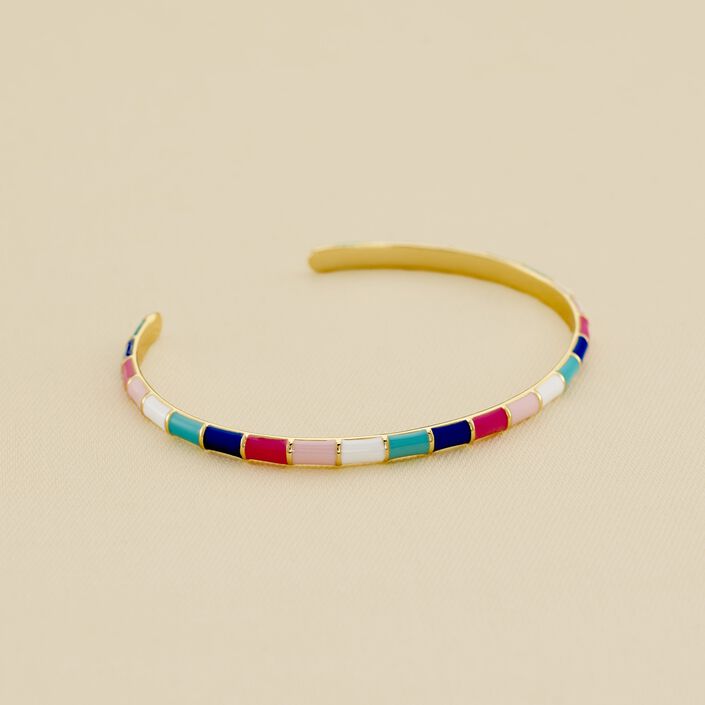 Jonc BONHEUR - Rose/blanc/bleu - Bracelets  | Agatha