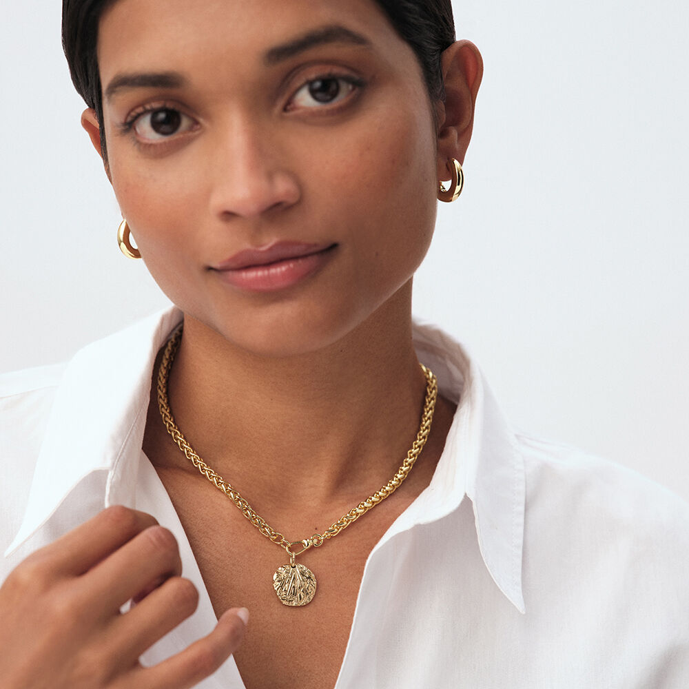 Pendentif ASTREE - Doré - Bijoux sans pierre  | Agatha