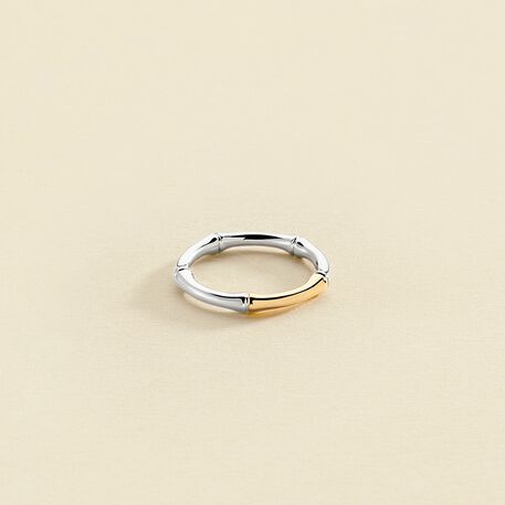 Bague fine BAMBOO - Argenté / Doré - Bagues  | Agatha