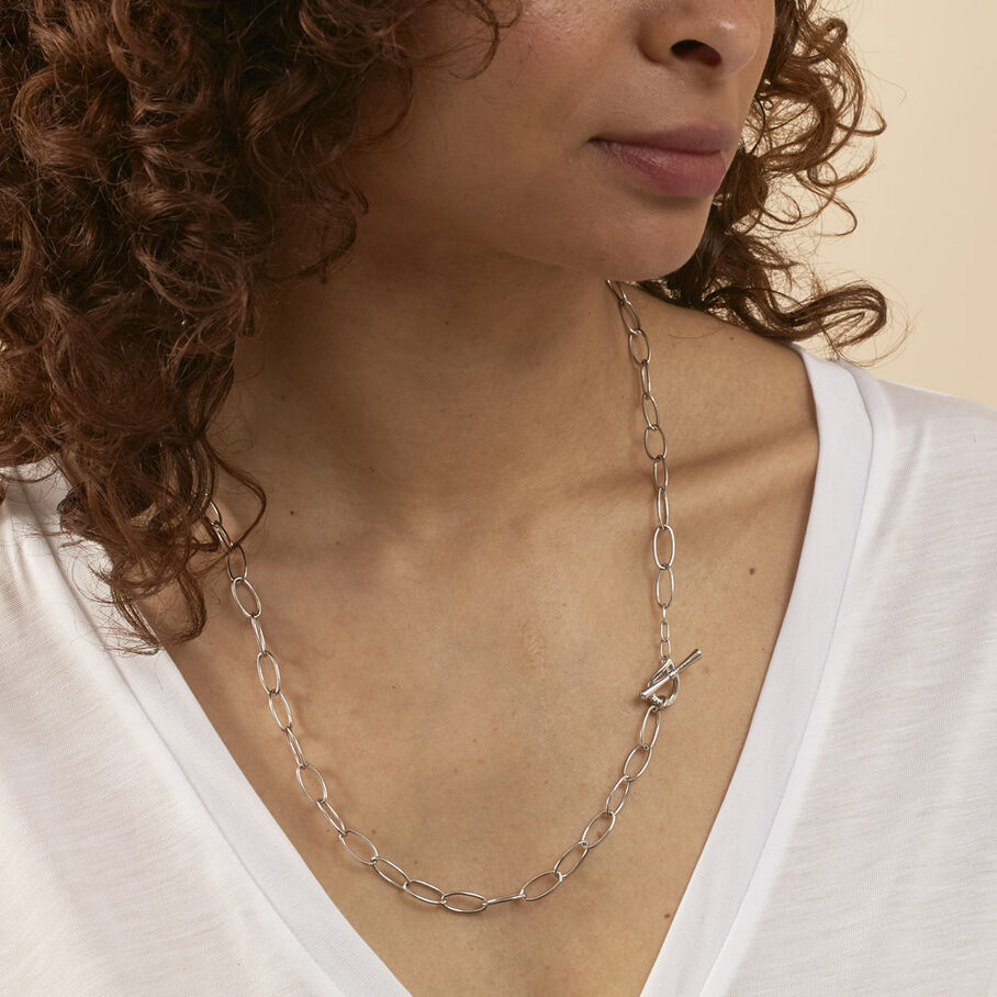 Sautoir CHAIN - Argenté - Colliers  | Agatha