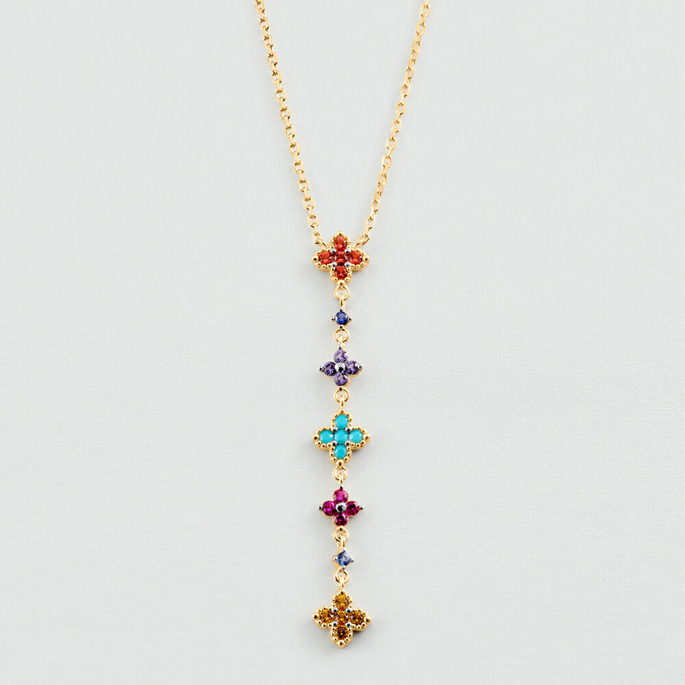 Collier ras du cou BELOVED - Multicolore / Dor&eacute; - Colliers ras du cou  | Agatha
