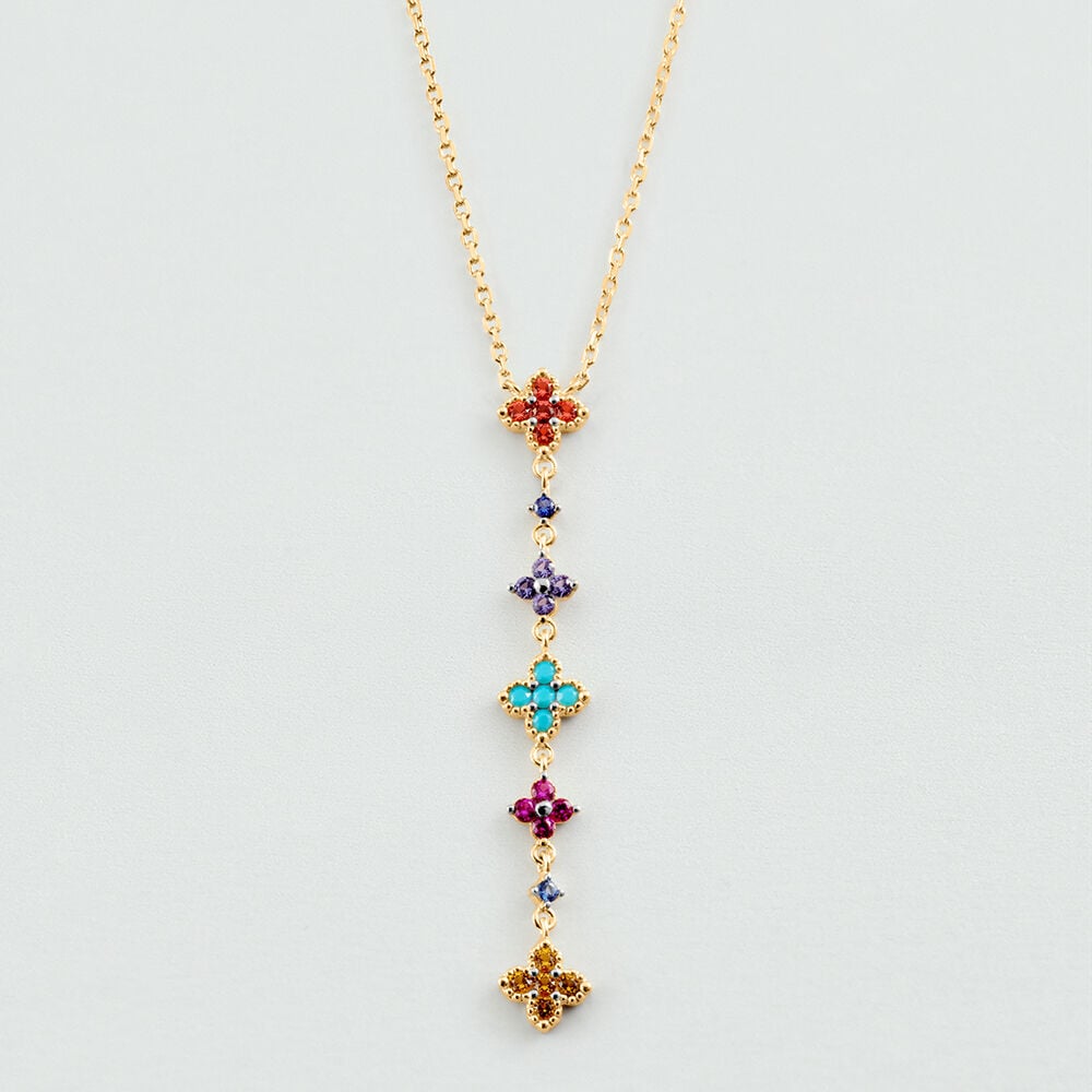 Collier ras du cou BELOVED - Multicolore / Dor&eacute; - Colliers ras du cou  | Agatha