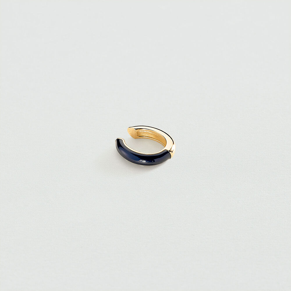 Faux piercing LEIANA - Bleu / Doré - Bijoux sans pierre  | Agatha