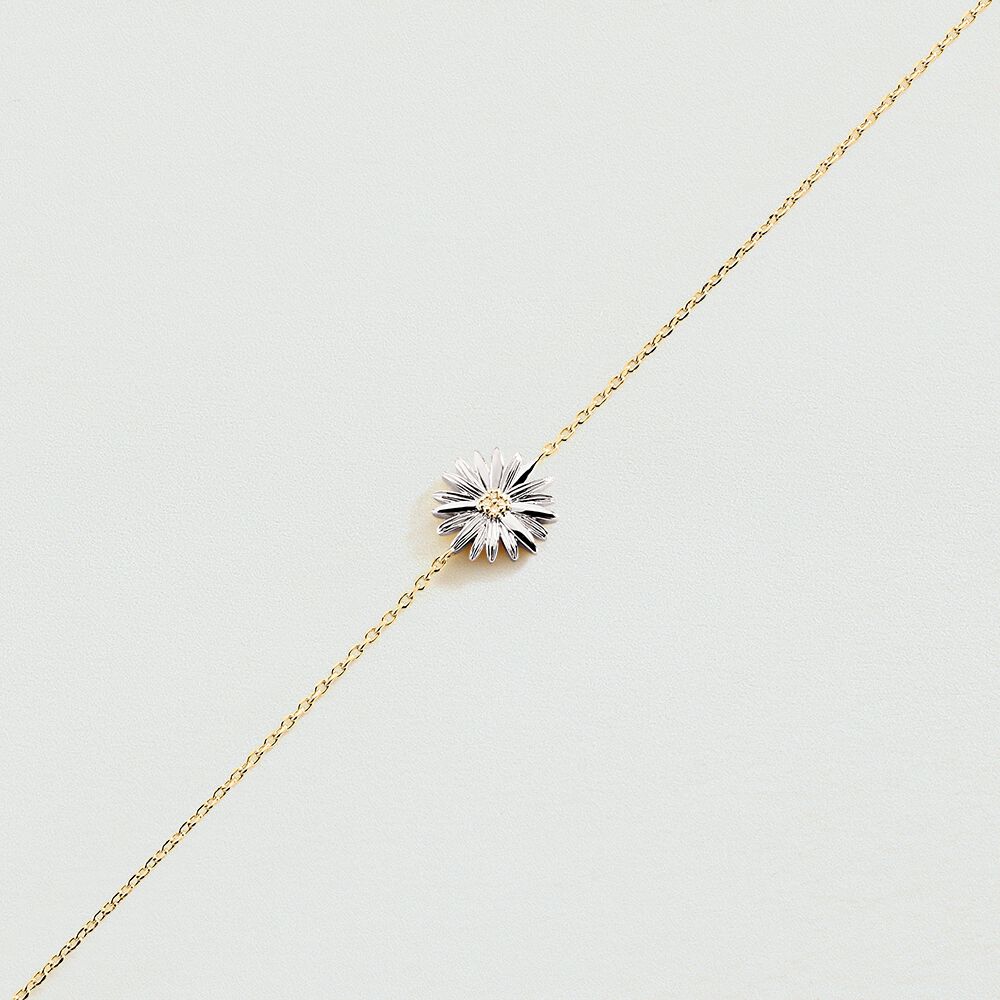 Bracelet souple BLOSSOM - Dor&eacute; / Argent&eacute; - Bracelets fantaisie  | Agatha