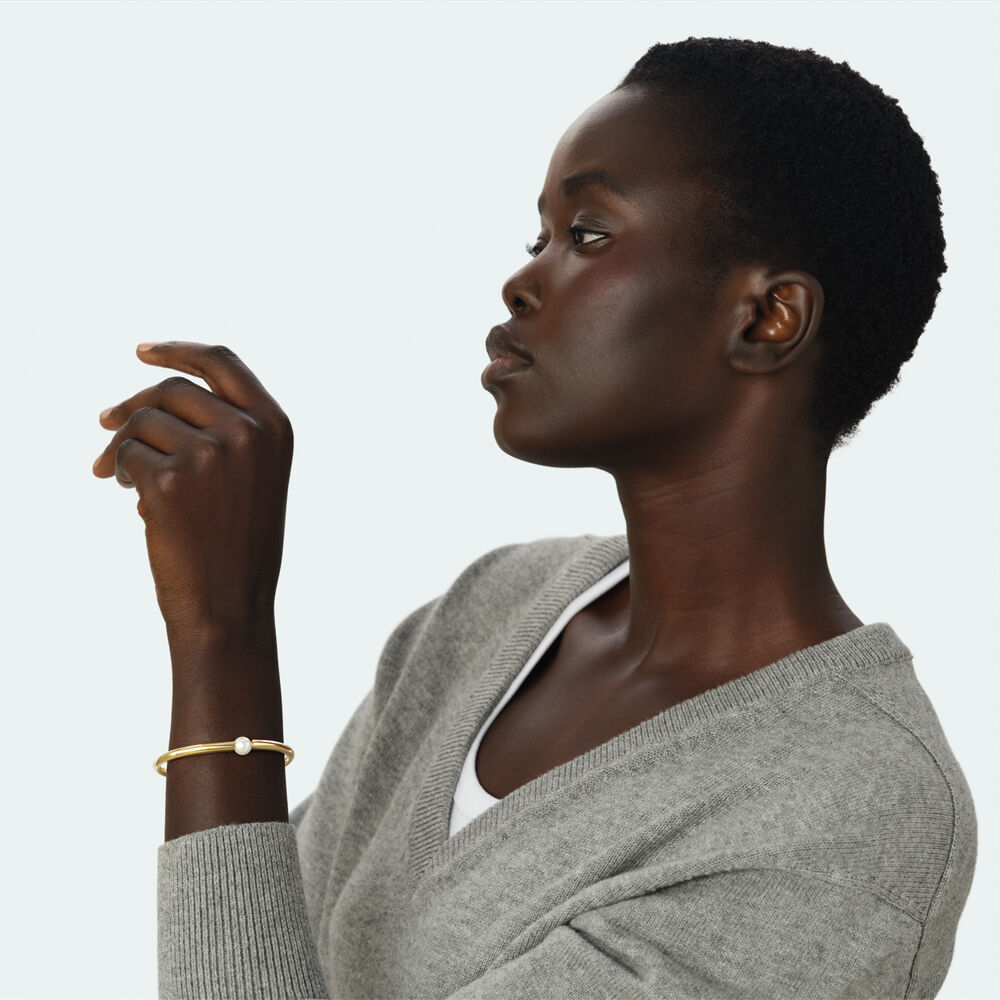 Jonc ARTICUL&Eacute; BATIGNOLLES - Perle / Dor&eacute; - Joncs  | Agatha
