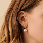 Boucles d'oreilles pendantes PEARLY - Perle / Doré - Boucles d'oreilles  | Agatha