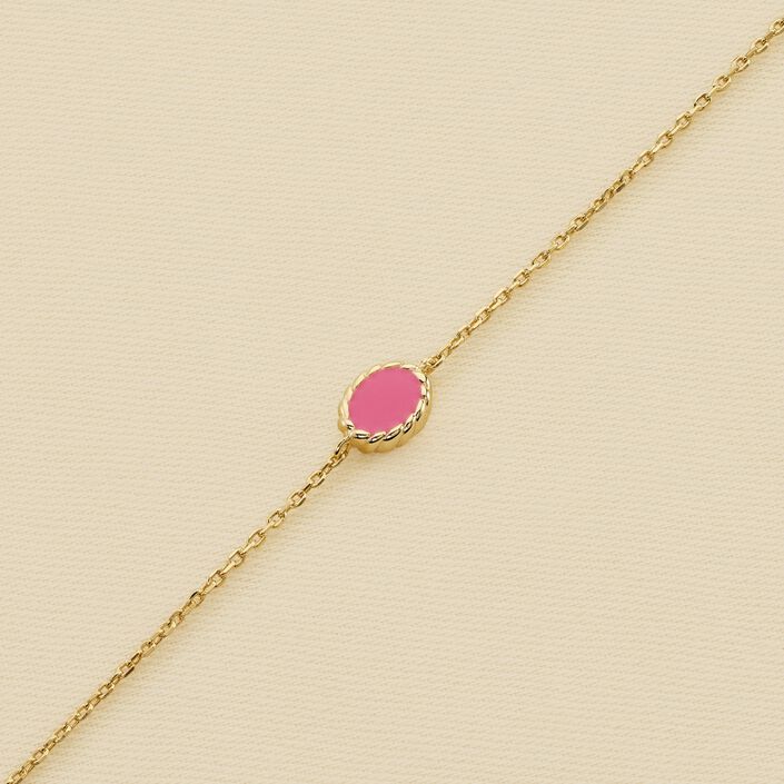 Bracelet souple ATMA - Nacre /rose - Bracelets  | Agatha
