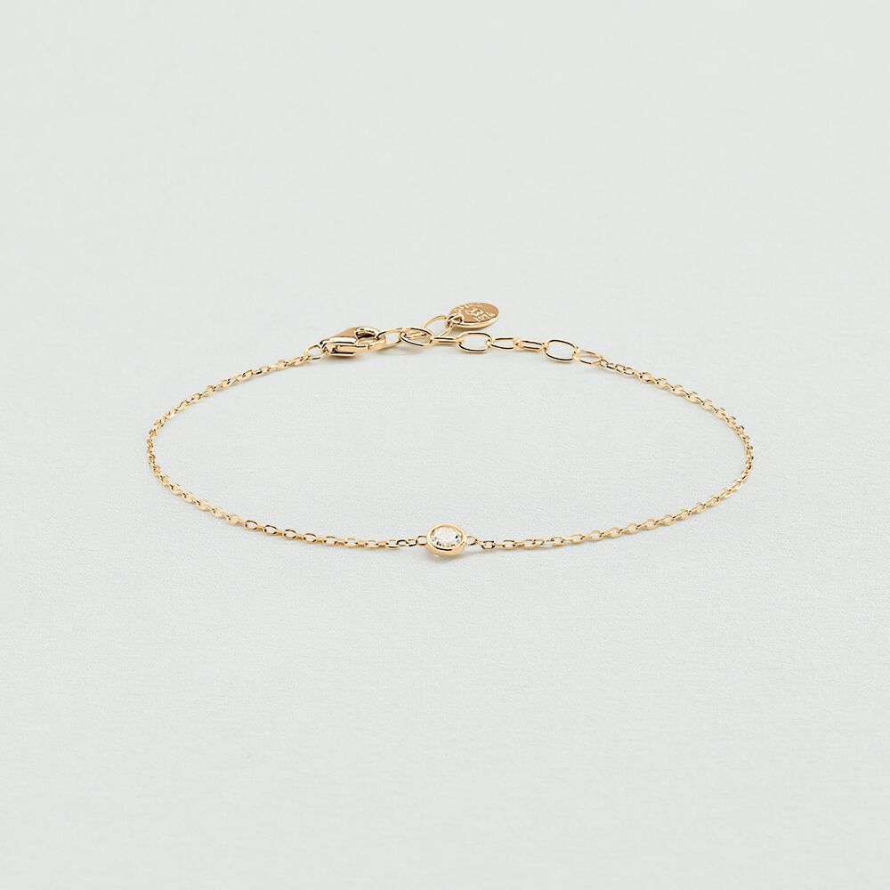 Bracelet souple BRILLANT - Cristal / Dor&eacute; - Bracelets fantaisie  | Agatha