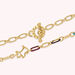 Collier mi-long CHIEN - Multicolore / Doré - Colliers  | Agatha