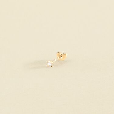 Piercing puce MINI - Cristal / Doré - Piercings  | Agatha