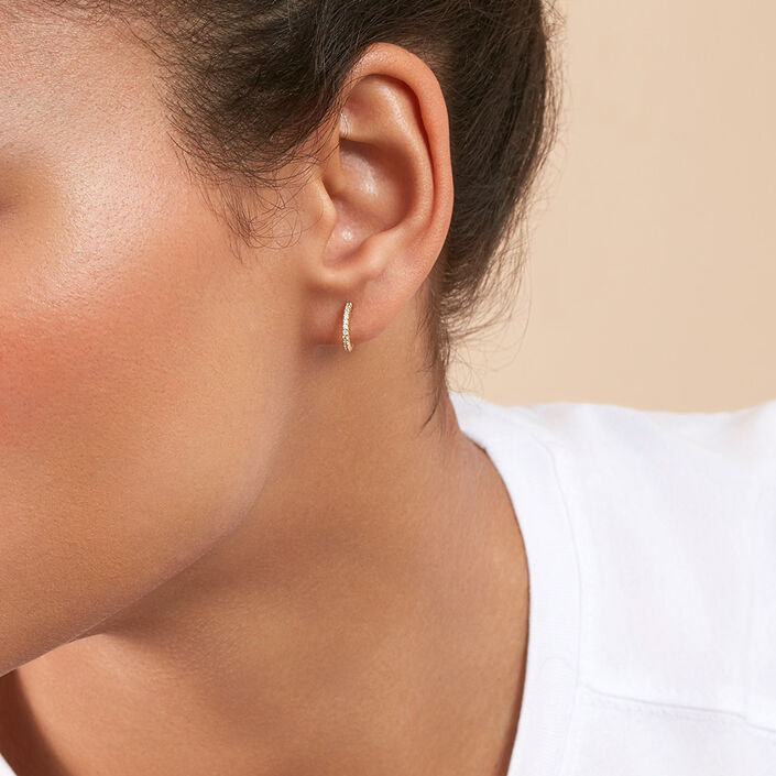 Créoles MULTI - Cristal / Doré - Boucles d'oreilles  | Agatha
