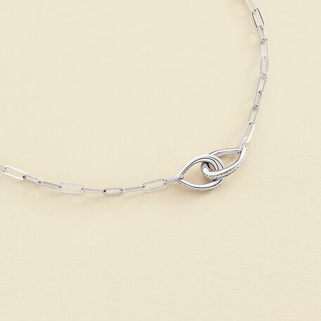 Collier ras du cou GEMINI - Cristal / Argenté - Colliers  | Agatha
