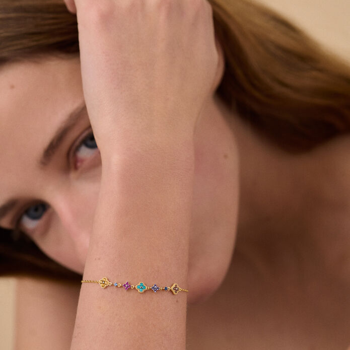 Bracelet souple BELOVED - Multicolore / Doré - Bracelets  | Agatha