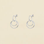 Boucles d'oreilles pendantes TELES - Argenté - Outlet  | Agatha