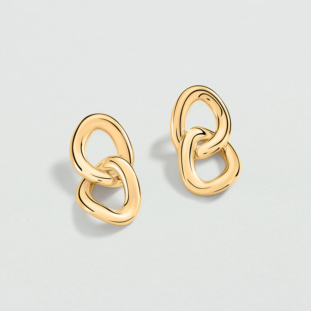 Boucles d'oreilles pendantes REAUMUR - Dor&eacute; - Boucles d'oreilles pendantes  | Agatha