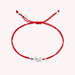 Bracelet cordon PAVSCOT - Cristal / Rouge