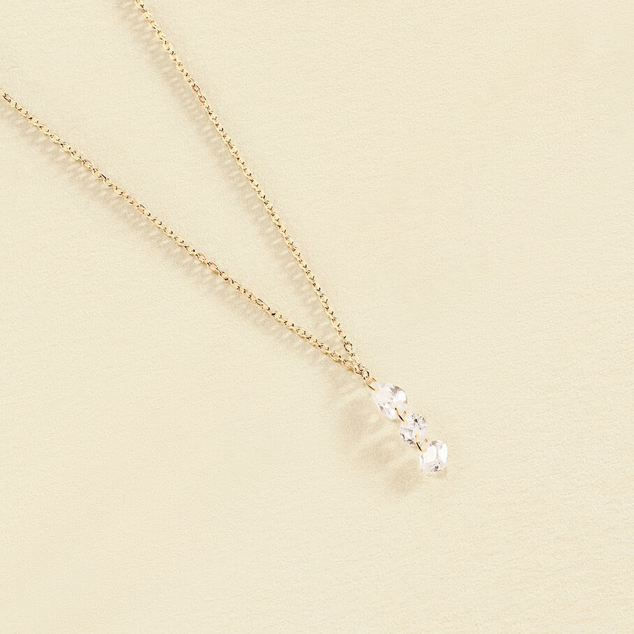 Collier ras du cou PETILLE - Cristal / Doré - Colliers  | Agatha