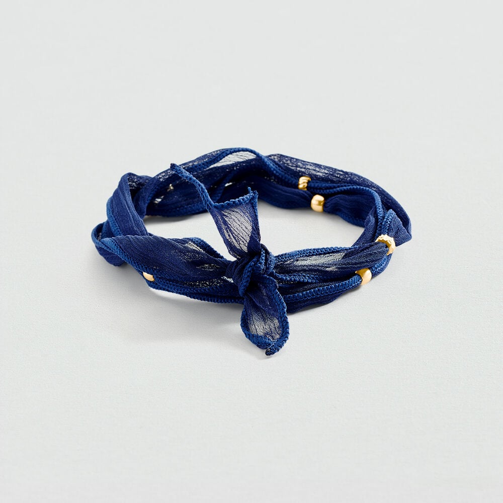 Bracelet cordon ILIOS - Bleu Marine - Bracelets cordons  | Agatha