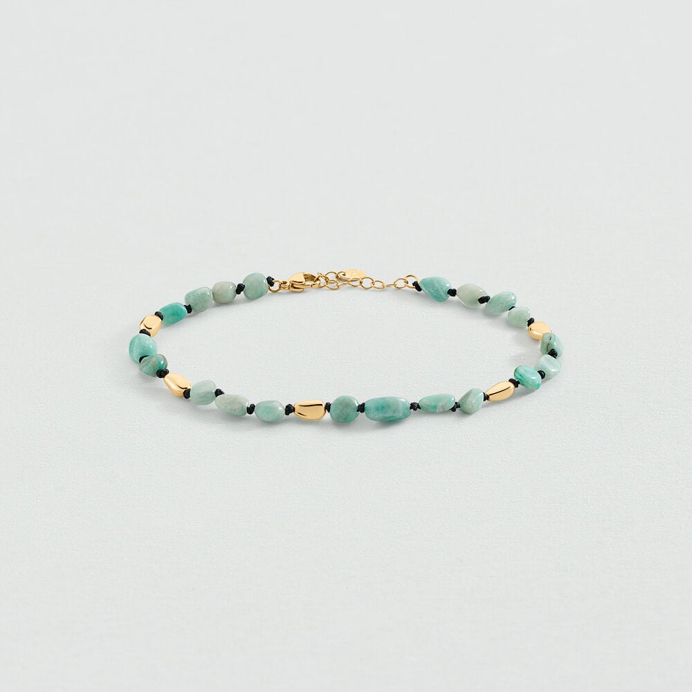 Chaîne de cheville ODYSSEE - Turquoise / Doré - Chaînes de cheville  | Agatha