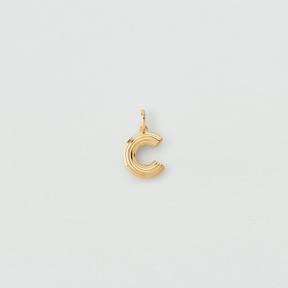 Pendentif LETTRE C - Dor&eacute;