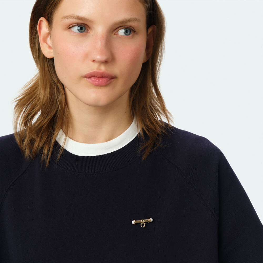 Broche T-BAR - Blanc / Dor&eacute; - Broches  | Agatha