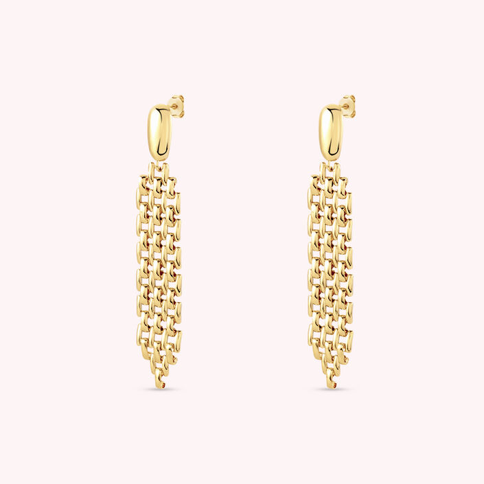 Boucles d'oreilles pendantes MINUIT - Doré - Boucles d'oreilles  | Agatha