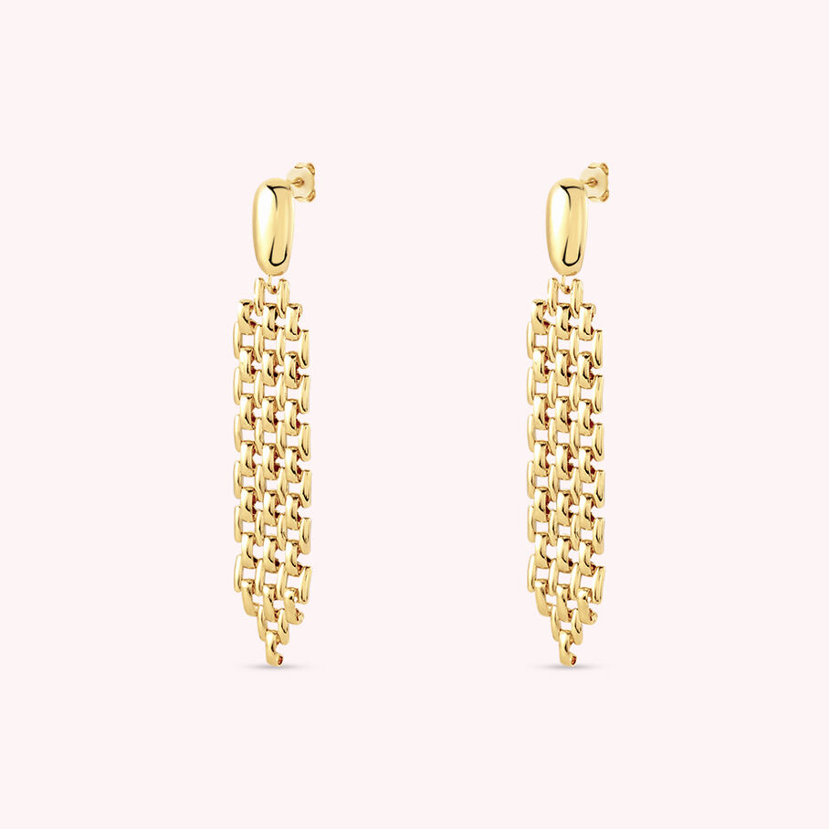 Boucles d'oreilles pendantes MINUIT - Doré - Boucles d'oreilles  | Agatha