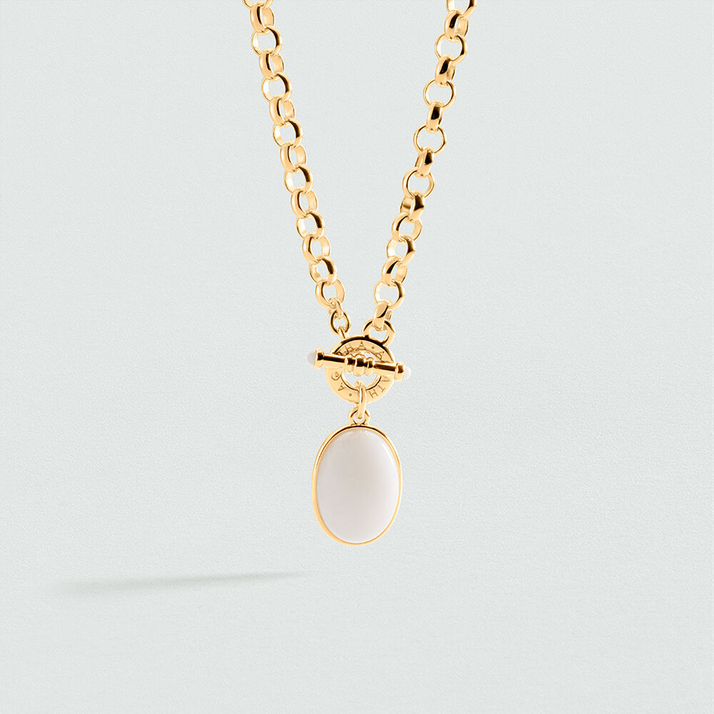 Collier ras du cou LA RIVIERA - Blanc / Dor&eacute; - Colliers ras du cou  | Agatha