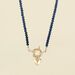 Collier ras du cou GAYNOR - Bleu / Doré - Colliers  | Agatha