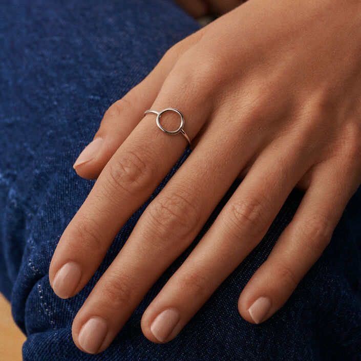 Bague fine PHILRING - Argenté - Bagues  | Agatha