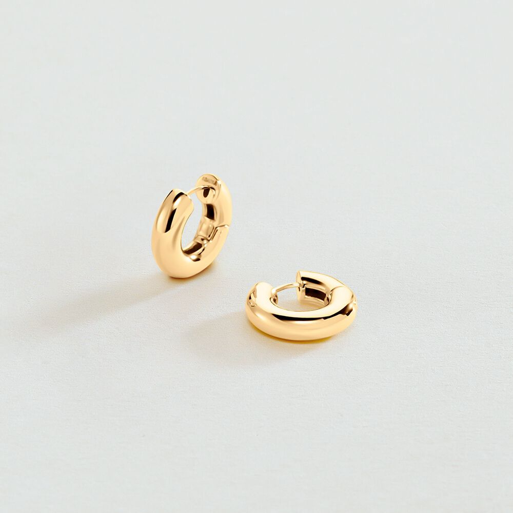 Créoles LEO - Doré - Boucles d'oreilles fantaisies  | Agatha