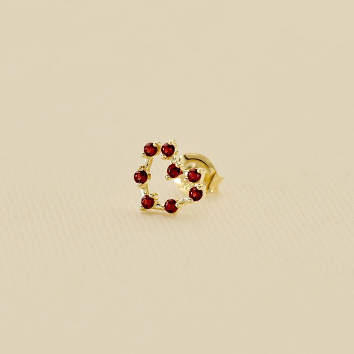 Piercing puce CONSTEL - Rouge / Doré - Piercings  | Agatha