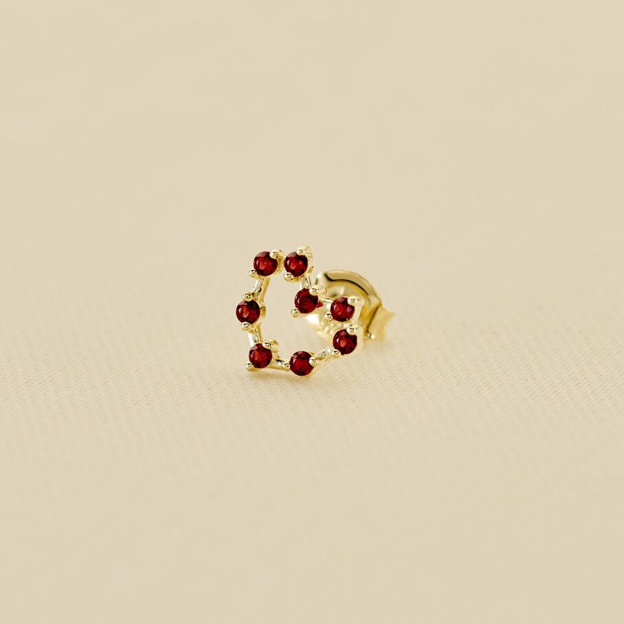 Piercing puce CONSTEL - Rouge / Doré - Piercings  | Agatha