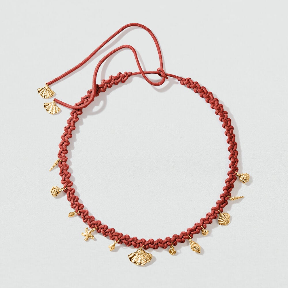 Ceinture CALYPSO - Rouge / Dor&eacute; - Accessoires bijoux  | Agatha
