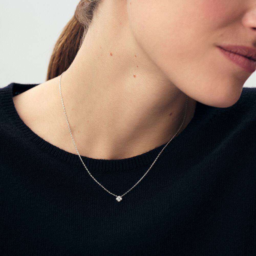 Collier ras du cou BELOVED - Cristal / Argent&eacute; - Colliers fantaisie  | Agatha