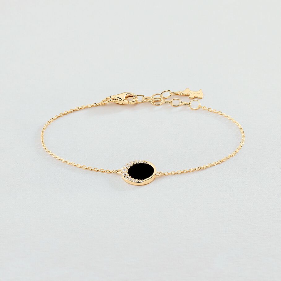 Bracelet souple MOONONYX - Onyx - Bracelets  | Agatha