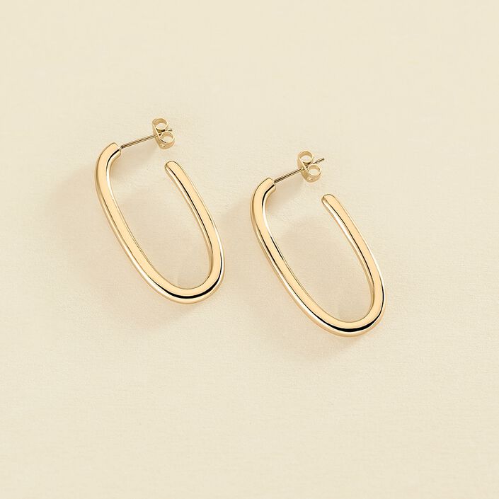 Créoles CHAIN - Doré - Boucles d'oreilles  | Agatha