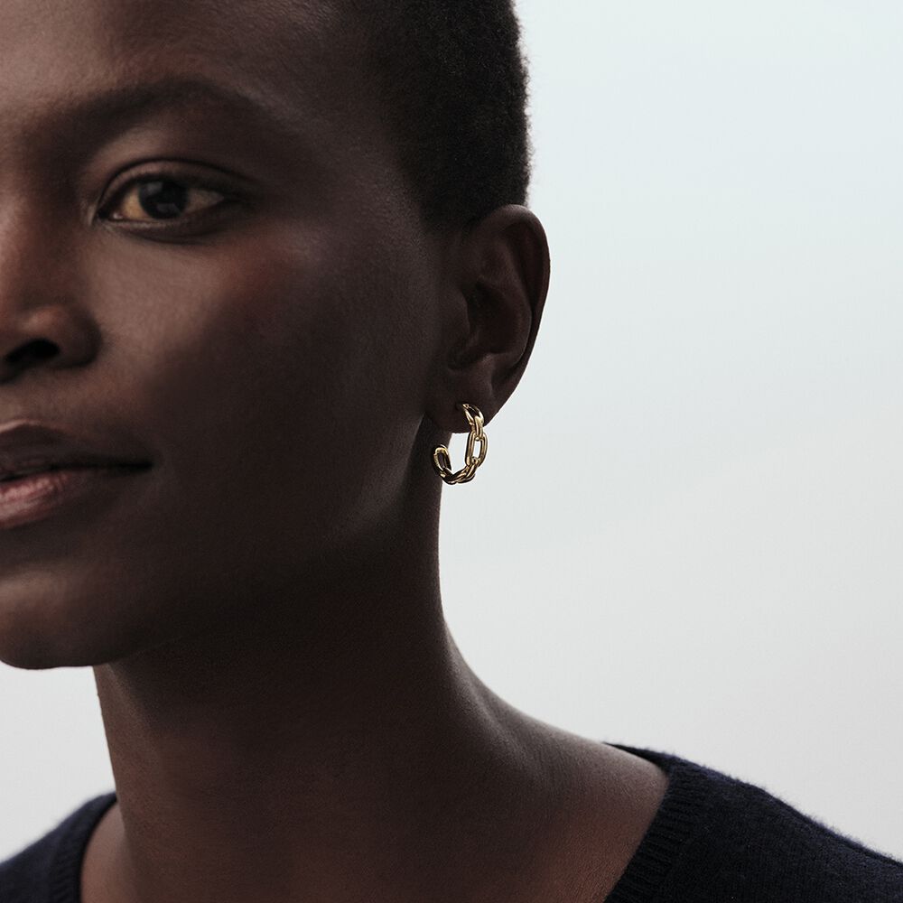 Créoles CHAIN - Doré - Boucles d'oreilles fantaisies  | Agatha