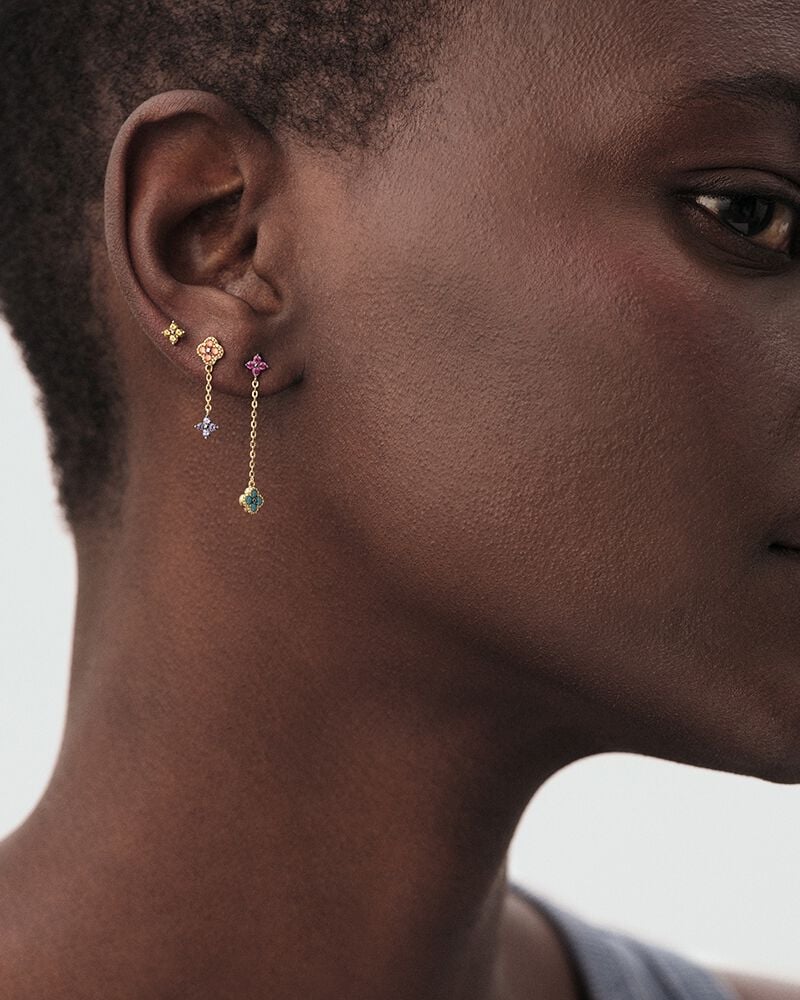 Piercing puce MIX& MATCH - Multicolore / Doré - Argent véritable  | Agatha Piercing puce MIX& MATCH - Multicolore / Doré - Argent véritable  | Agatha