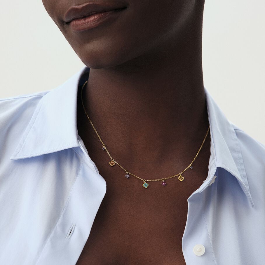 Collier ras du cou BELOVED - Multicolore / Doré - Colliers  | Agatha