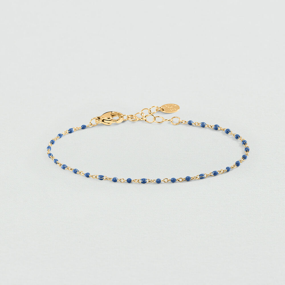 Bracelet souple SMARTY - Bleu / Dor&eacute; - Bracelets souples  | Agatha