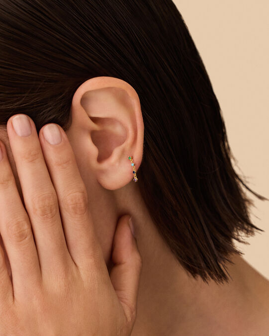 Piercing puce LISE - Bleu / Doré - Piercings  | Agatha Piercing puce LISE - Bleu / Doré - Piercings  | Agatha